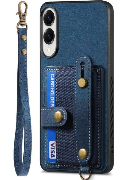 Galaxy S25 Kenar Cüzdan Darbeye Dayanıklı Kayış Bileklik Için Kılıf (Yurt Dışından)
