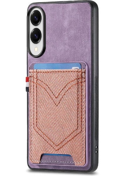 Galaxy S25 Kenar Manyetik Araç Montaj Kot Cep Tasarımı Için Kılıf (Yurt Dışından)