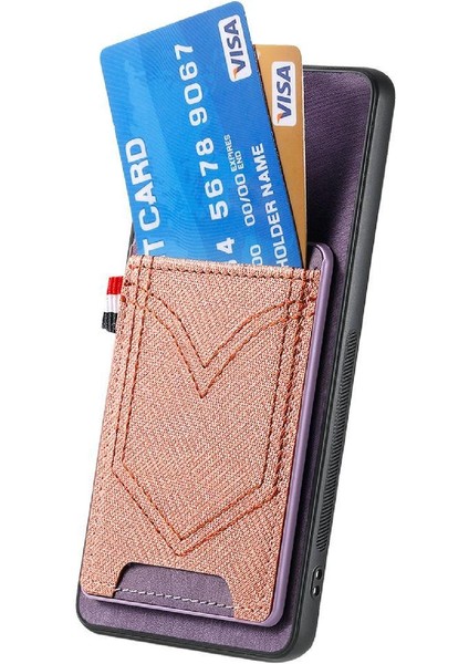 Galaxy S25 Kenar Manyetik Araç Montaj Kot Cep Tasarımı Için Kılıf (Yurt Dışından)