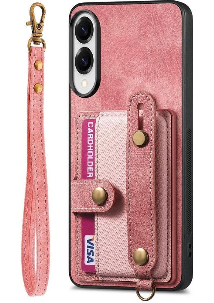 Galaxy S25 Kenar Cüzdan Darbeye Dayanıklı Kayış Bileklik Için Kılıf (Yurt Dışından)