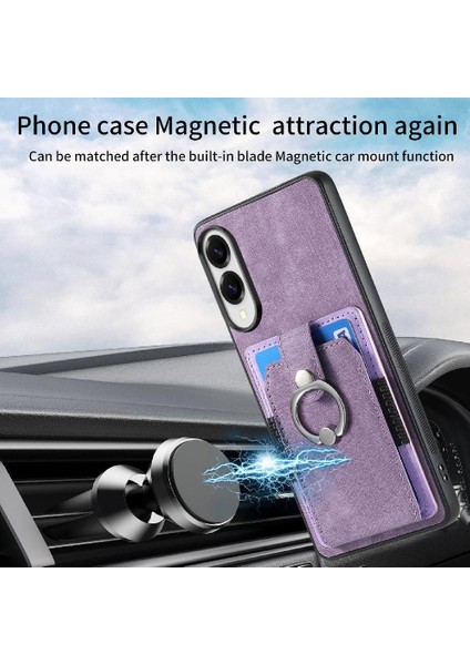 Galaxy S25 Kenar Manyetik Araç Montaj Standı Için Kılıf Crad Yuvası Halkası (Yurt Dışından)