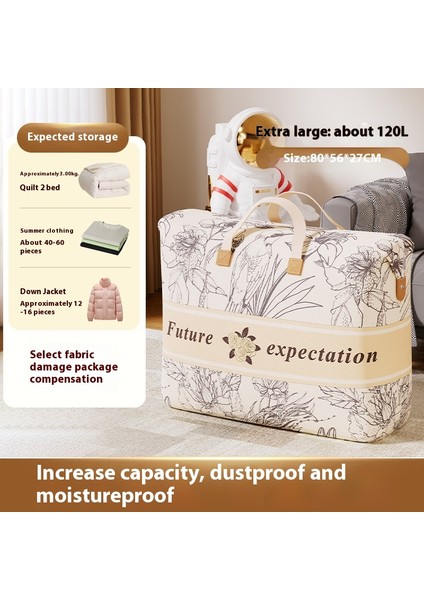 Yorgan Saklama Çantası Alt Giyim Büyük Büyük Kapasiteli Bagaj Çantası Yorgan Su Geçirmez Moistureproof Hareketli Çanta Öğrenci Delme Çantası (Yurt Dışından)