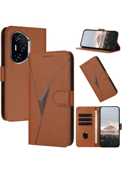 Kickstand Fonksiyonu ile Onur 400 Için Flip Case Premium Pu Deri Flip (Yurt Dışından)