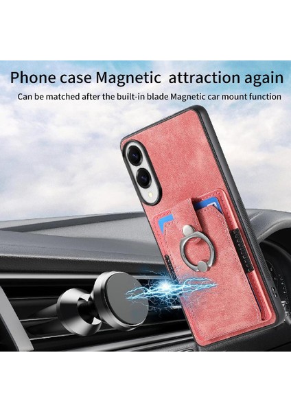 Galaxy S25 Kenar Manyetik Araç Montaj Standı Için Kılıf Crad Yuvası Halkası (Yurt Dışından)