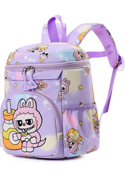 Labu Bez Karikatür Okul Çantası Anaokulu Öğrenci Çantası Boyut Sınıf Omuz Çantası (Yurt Dışından)