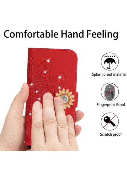 Onur Için Flip Case 400 Lite Kickstand Koruyucu Deri Cüzdan Ayçiçeği (Yurt Dışından) indirimleri