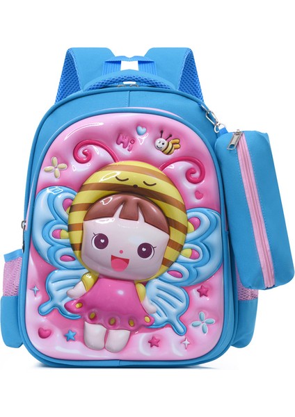 Karikatür Okul Çantası 3D Üç Boyutlu Omuz Çantası (Yurt Dışından)