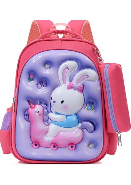 Karikatür Okul Çantası 3D Üç Boyutlu Omuz Çantası (Yurt Dışından)