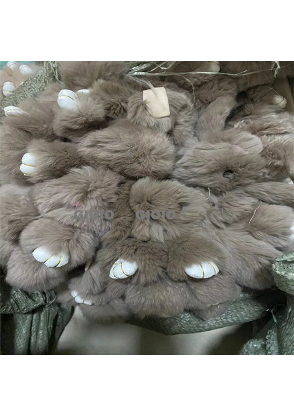 Gıoıo Yeni Yay Süsleri Tavşan Peluş Bebek Çekicilik Araba Anahtarlık Kolye (Yurt Dışından)