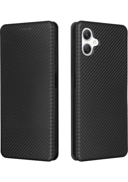 Galaxy A06/5G Tam Koruma Manyetik Karbon Için Flip Case (Yurt Dışından)