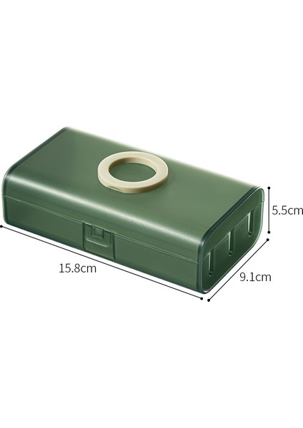 Veri Kablosu Kapaklı Taşınabilir Saklama Kutusu Çekmece Mini Düzenleyici Standlı Çok Fonksiyonlu Dijital Saklama Kutusu (Yurt Dışından)