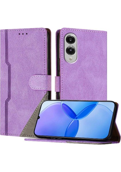 Galaxy S25 Kenar Manyetik Kapatma Kullanışlı Stand Kart Yuvaları Için Kılıf (Yurt Dışından)
