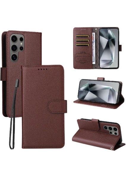 Galaxy S24 Ultra Cüzdan Crad Yuvası Kablosuz Şarj Için Flip Case (Yurt Dışından) fiyatları