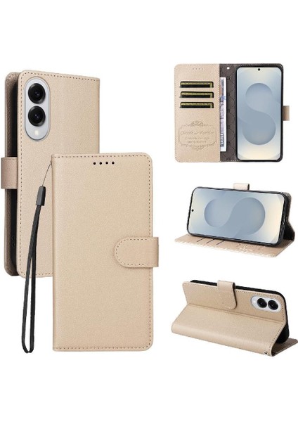 Galaxy S25 Kenar Manyetik Araç Montaj Crad Yuvası Cüzdan Için Flip Case (Yurt Dışından)