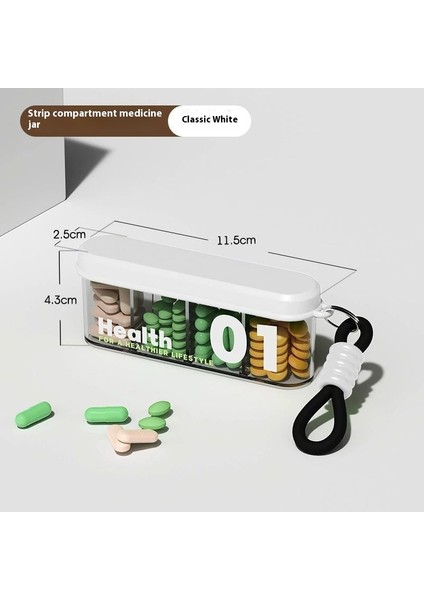 Hap Kutusu Taşınabilir Hareket Halinde Dispenser Haftanın Yedi Günü Mini Düzenleyici Bölmeli Günde Üç Öğün (Yurt Dışından)