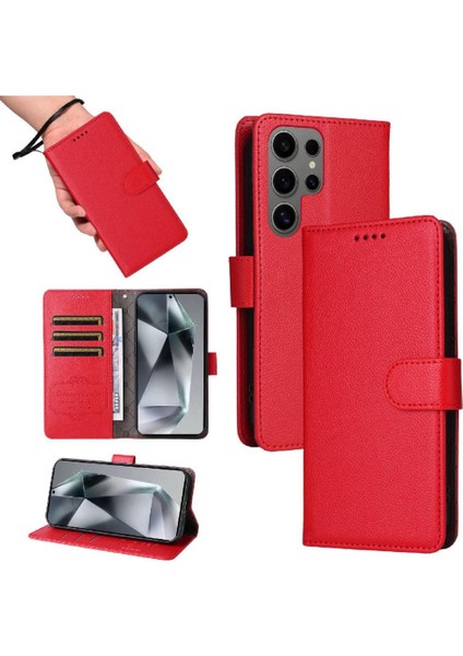 Galaxy S24 Ultra Cüzdan Crad Yuvası Kablosuz Şarj Için Flip Case (Yurt Dışından) indirimleri