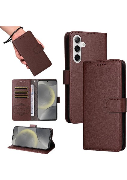 Galaxy S24 Manyetik Araç Montaj Cüzdan Kablosuz Crad Için Flip Case (Yurt Dışından) fırsatları