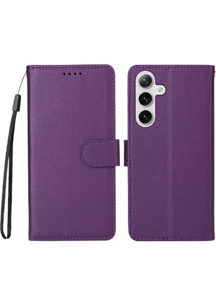 Galaxy S24 Manyetik Araç Montaj Cüzdan Kablosuz Crad Için Flip Case (Yurt Dışından)