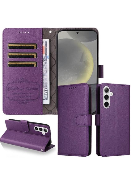 Galaxy S24 Manyetik Araç Montaj Cüzdan Kablosuz Crad Için Flip Case (Yurt Dışından) fırsatları