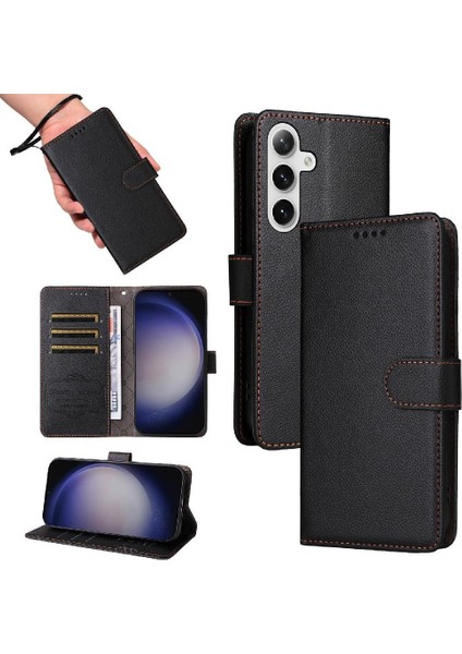 Galaxy S25 Plus Kablosuz Şarj Manyetik Araba Crad Için Flip Case (Yurt Dışından) modelleri