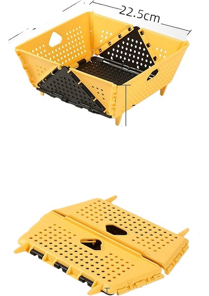 Drenaj Sepeti Meyve Sepeti Çok Işlevli Katlanabilir Mutfak Lavabosu (Yurt Dışından)