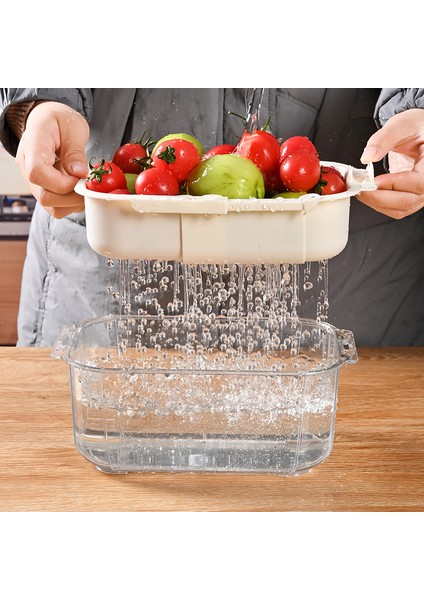 Çift Genişletilebilir Drenaj Sepeti Ev Tipi Mutfak Drenaj Bulaşık Sepeti (Yurt Dışından) fırsatları