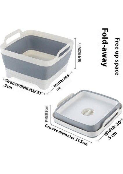 Katlanır Sepet Mutfak Lavabosu Katlanır Kare Sebze Yı Havzası (Yurt Dışından)