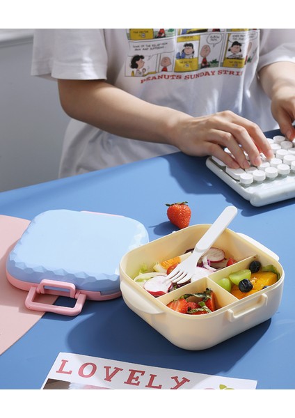Bölmeli Öğle Yemeği Kutusu Taşınabilir Mikrodalgada Kullanılabilir Öğrenci Bento Kutusu Iş Için Öğle Yemeği Kutusu (Yurt Dışından) modelleri