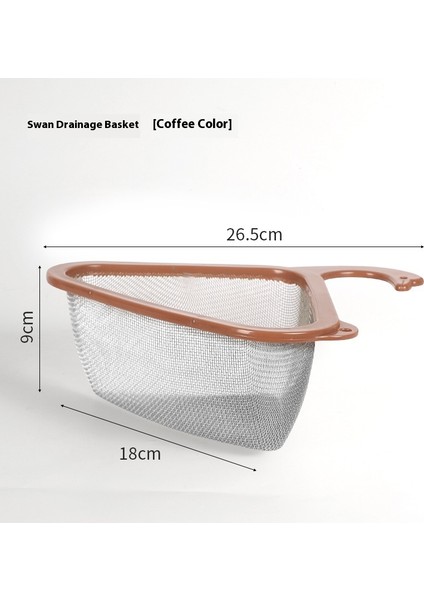 Filtre Artıkları Mutfak Atıkları Kuğu Tahliye Sepeti (Yurt Dışından)