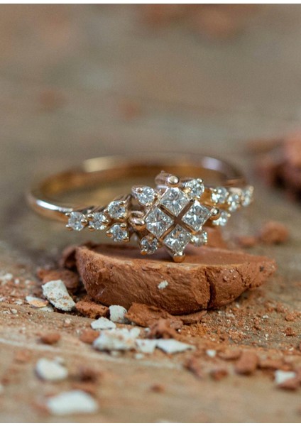 Hazine Pırlanta 14 Ayar Rose Gold Kadın Altın Yüzük fiyatları
