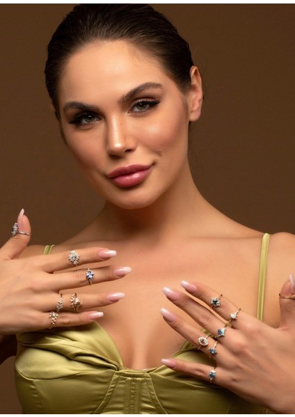 Hazine Morganite Pırlanta 14 Ayar Rose Gold Kadın Altın Yüzük fırsatları