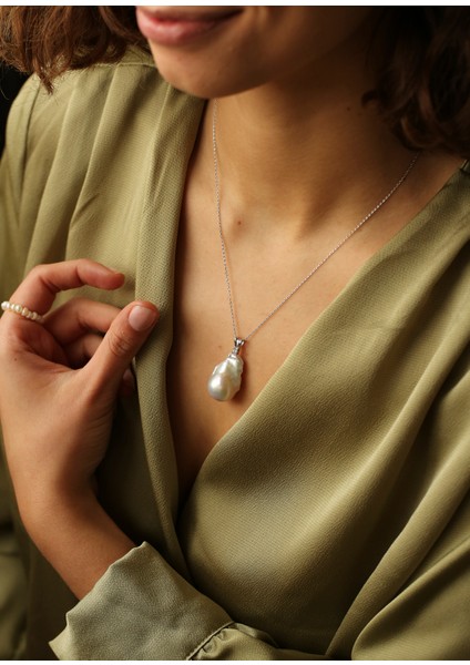 Precious Pearl Kadın Gümüş Kolye modelleri