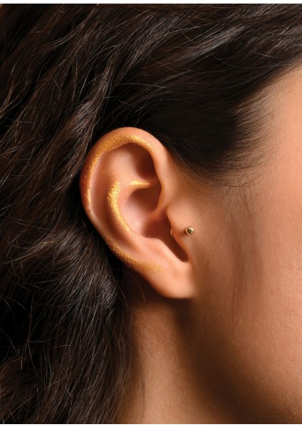 Sphere 14 Ayar Altın Piercing