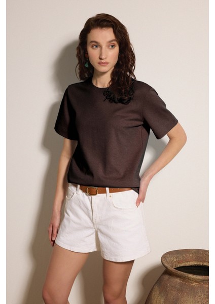 Premium Pamuk Basic Tshirt Kadın