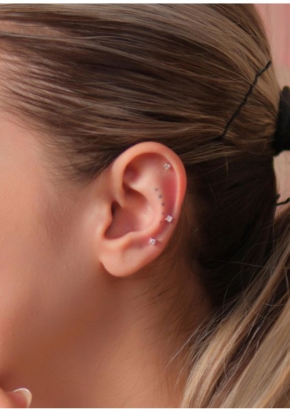 Sole 14 Ayar Gold Kadın Pırlanta Piercing