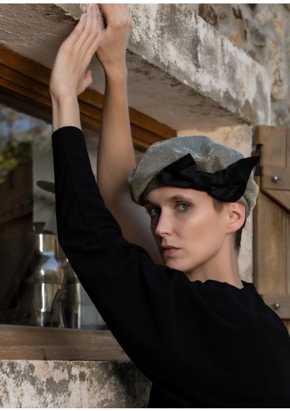 The Bow And The Hat Ipek Fiyonklu Kadın Beret Şapka