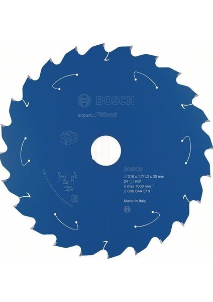 Exw Daire Testere Bıçağı 216*30 mm 24 D E/c