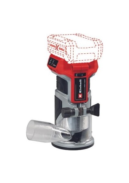 Professional Akülü Kenar Freze TP-ET 18 Li BL-Solo Power X-Change (18 V, Li-Ion, 40 mm Kaldırma Yüksekliği, Kömürsüz Motor, Akü ve Şarj Cihazı Dahil Değildir) - 4350412