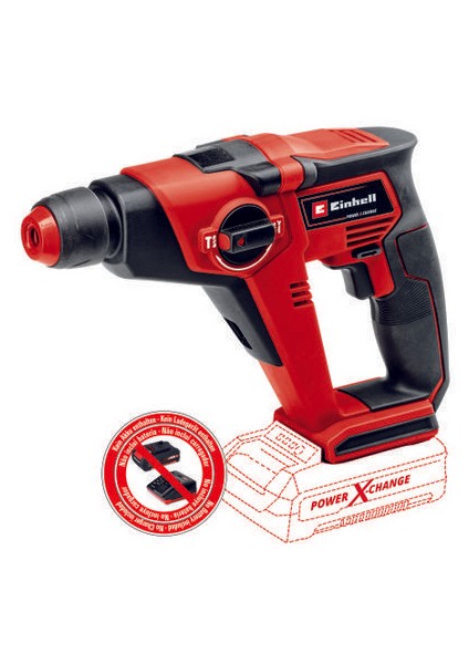 Akülü Kırıcı Delici TE-HD 18/12 Li - Solo Power X-Change (2+1 fonksiyon: delme/darbeli delme/vidamala, 1.3 J, SDS+, 12 mm beton delme kapasitesi, akü ve şarj cihazı dahil değildir) - 4513970