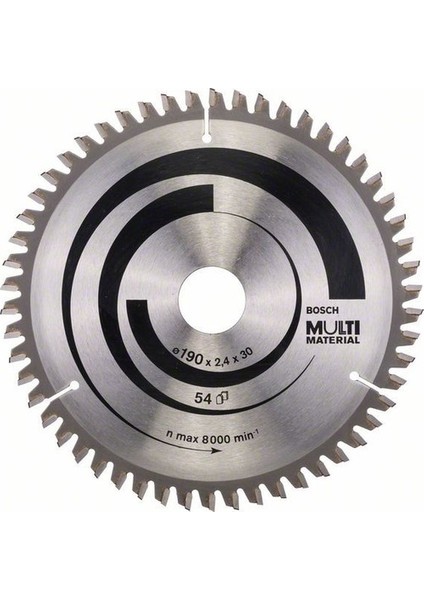- Çoklu Malzeme İçin Daire Testere Bıçağı - 190 X 30 X 2,4 Mm, 54 Diş