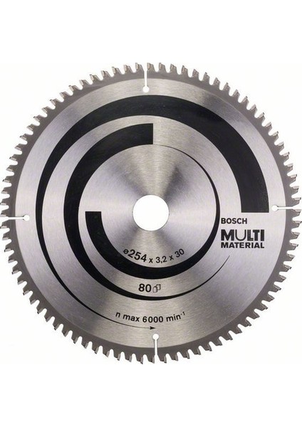 - Çoklu Malzeme İçin Daire Testere Bıçağı - 254 X 30 X 3,2 Mm, 80 Diş
