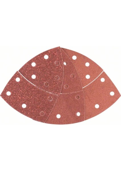 - Multi Zımpara Kağıdı 10'Lu Set, 102 X 62/93 Mm 40/120/180 Kum 11 Delik