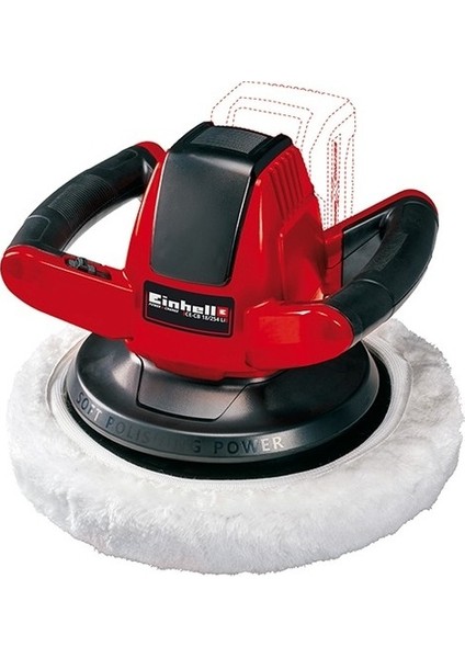 Akülü Polisaj Makinesi CE-CB 18/254 Li-Solo Power X-Change (18V, 2.500 devir/dk, açma/kapama düğmesi, aşırı yük koruması, yumuşak tutuş, akü dahil değildir) - 2093301