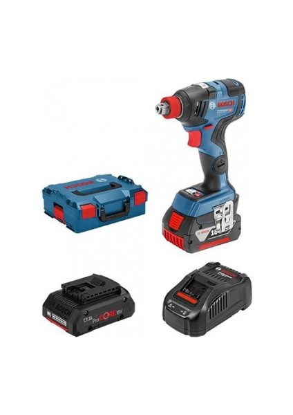 Professional GDX 18V-200 C 18 Volt 5.0 Ah Akülü Darbeli Somun Sıkma Makinesi - L-Boxx