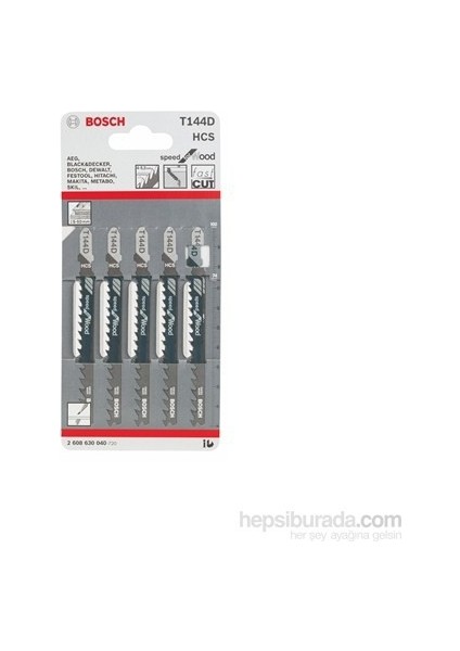 - Hızlı Kesim Serisi Ahşap İçin T 144 D Dekupaj Testeresi Bıçağı - 5'Li Paket
