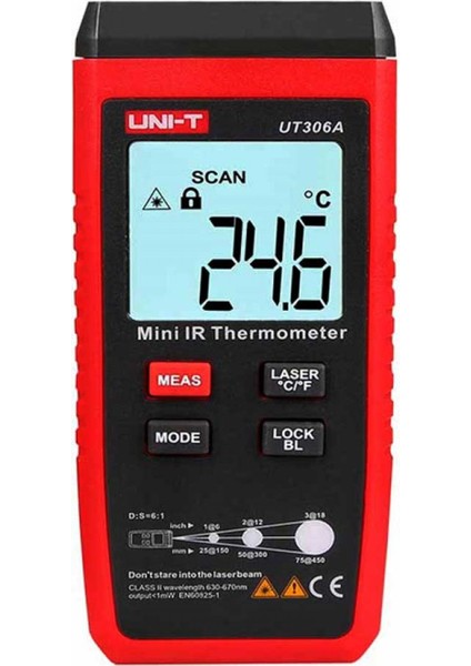 TERMOMETRE MİNİ KIZILÖTESİ UT306A