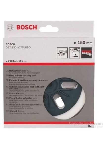 GEX 150 AC Eksantrik Zımpara Tabanı Orta Sert