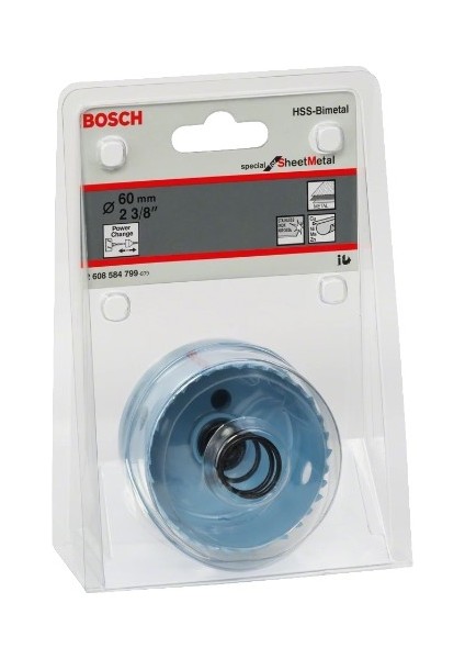 - Saç Metal İçin Delik Açma Testeresi (Panç) - 60 Mm, 2 3/8" fiyatları