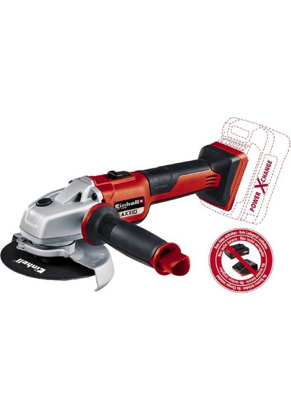 Professional Akülü Avuç Taşlama AXXIO 18/125 Power X-Change (18 V, 700 W, 125 mm disk Ø, 33 mm kesme derinliği, kömürsüz, yumuşak başlangıç, kesme diski ve akü dahil değildir) - 4431140