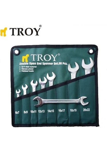 21508 Açık Ağız Anahtar Takımı - 8 Parça (6-22Mm) fiyatları